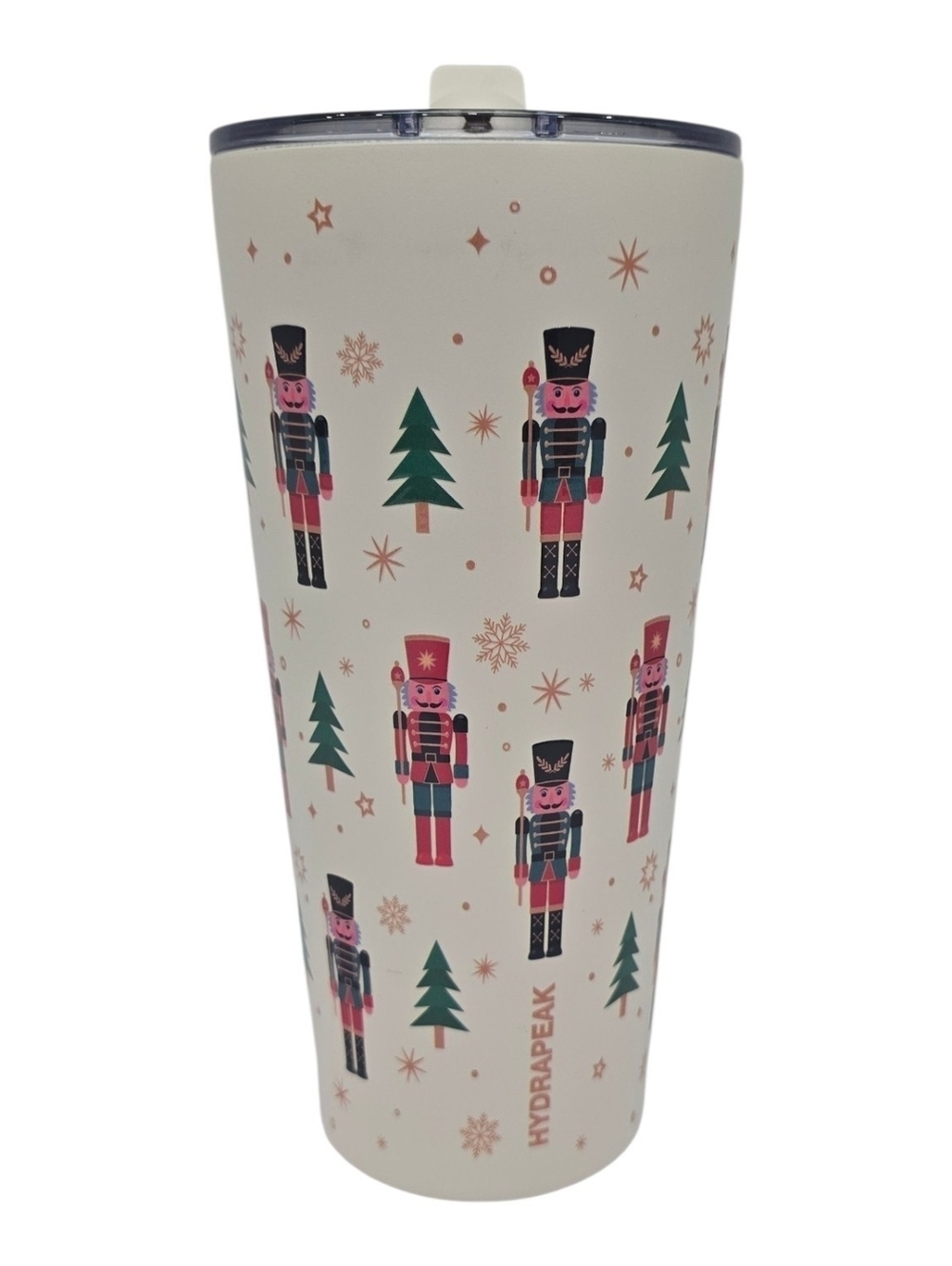 Stainless steel insulated tumbler, Hydrapeak travel mug with Classic Nutcracker